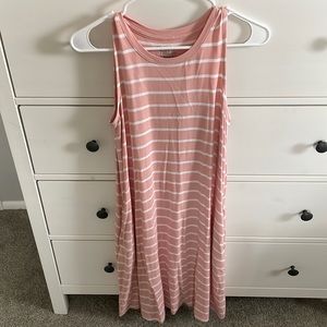 Time and Tru Pink Striped Swing Dress